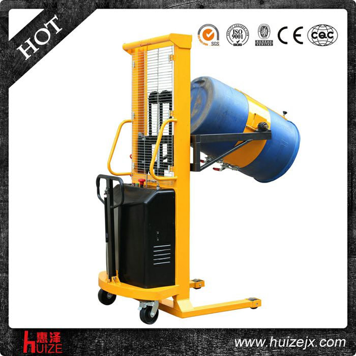 半電動(dòng)多功能油桶車（單門架，夾塑桶）2