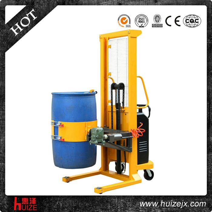 半電動多功能油桶車（單門架，夾塑桶）